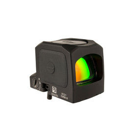 The Trijicon RCR is a rugged red dot optic with a 3.25 MOA reticle.
